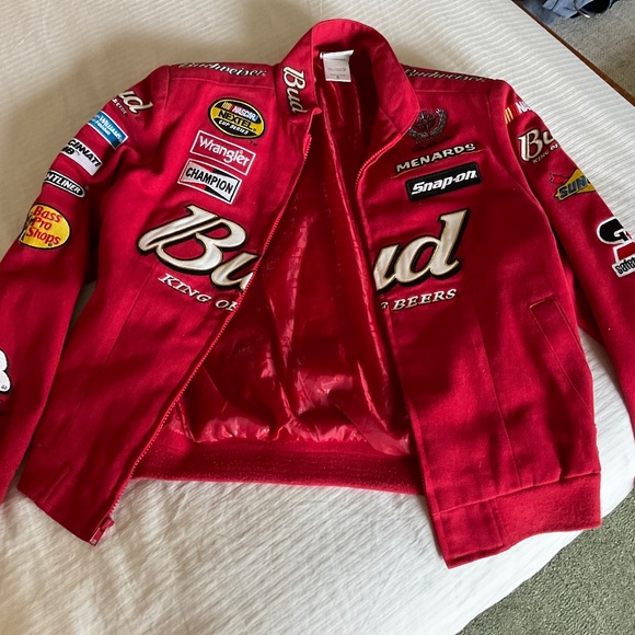 Vintage Nascar Budweiser Dale Earnhardt Jr Racing Jacket - Picture 1 of 3